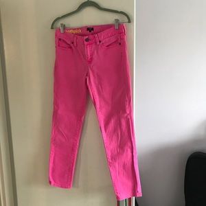 Hot pink J Crew Ankle Pants